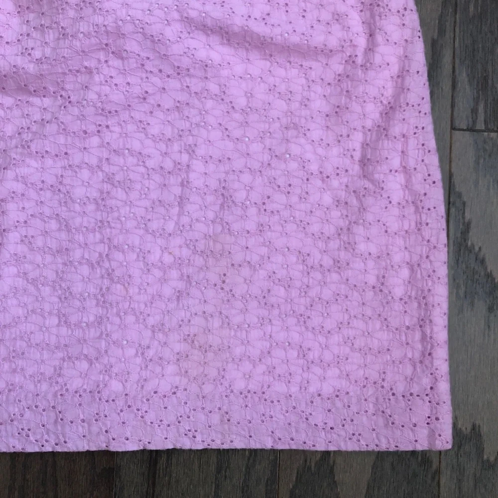 Lilly Pulitzer Brynne Dress Pink Daisy Eyelet - Picture 3 of 8